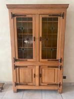 boekenkast in massief eik, Huis en Inrichting, Kasten | Vitrinekasten, Ophalen, Gebruikt, 100 tot 150 cm, 200 cm of meer