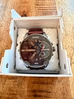 Diesel horloge, Handtassen en Accessoires, Horloges | Heren, Leer, Staal, Polshorloge, Zo goed als nieuw