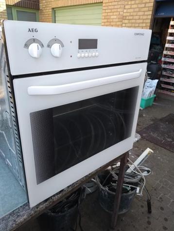 heteluchtoven AEG competence - wit, Gebruikt, Hete lucht, Inbouw, 45 tot 60 cm