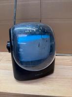 Marquant vintage portable zwart wit tv / radio, Audio, Tv en Foto, Ophalen of Verzenden, Zo goed als nieuw