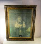 Beau cadre ancien en bois - 75x62/61x48, Maison & Meubles, Accessoires pour la Maison | Cadres, Enlèvement ou Envoi, Utilisé