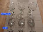 12 VERRES A VIN  16CM ET 24CM NOUVEAUX, Ophalen, Nieuw, Glas of Glazen