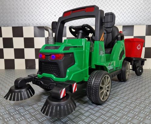 Elektrische kinder veegwagen - soft start - 2 containers, Kinderen en Baby's, Speelgoed |Speelgoedvoertuigen, Nieuw, Afstandsbediening