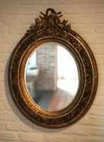 Spiegel, Huis en Inrichting, Ophalen, Gebruikt, Minder dan 100 cm, Ovaal