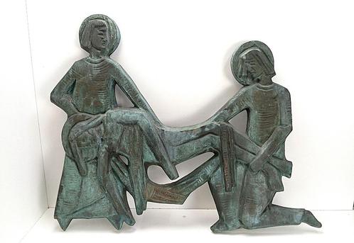 religieus brons Jezus beeld 19de eeuws, Antiek en Kunst, Antiek | Brons en Koper, Brons, Ophalen of Verzenden