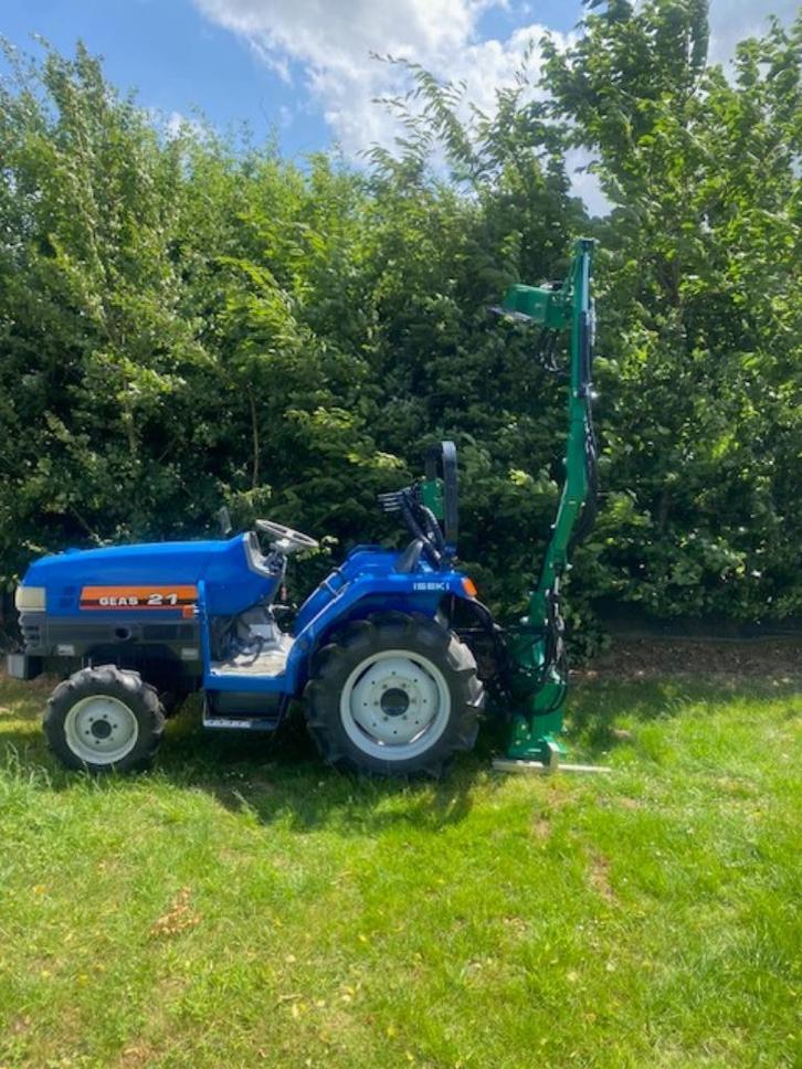 heggenschaar met iseki 21pk  4wd op arm, Tuin en Terras, Heggenscharen, Zo goed als nieuw, Ophalen