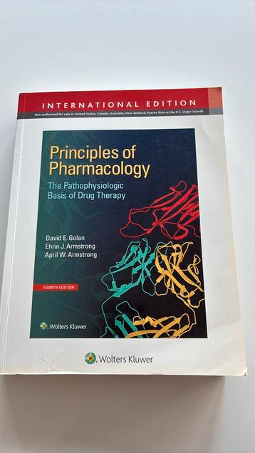 Principles of pharmacology beschikbaar voor biedingen