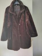 Jas van imitatiebont, Kleding | Dames, Jassen | Winter, Ophalen, Bruin, Zo goed als nieuw, Maat 46/48 (XL) of groter