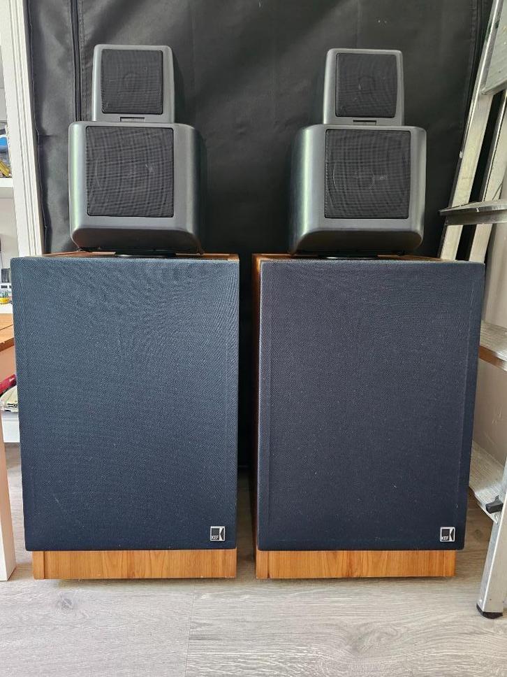 Kef 105.4 Reference Matching Pair, Audio, Tv en Foto, Luidsprekerboxen, Gebruikt, Front, Rear of Stereo speakers, 120 watt of meer