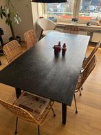 Zwarte tafel van Weba voor 6 personen, 150 à 200 cm, Cinq personnes ou plus, 100 à 150 cm, Enlèvement