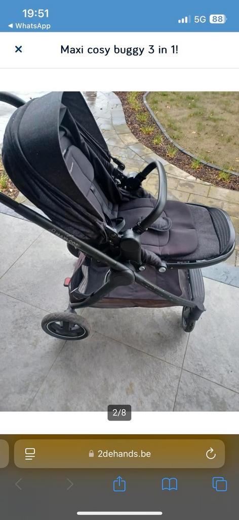 Kinderwagen Maxi Cosi 3 in 1., Enfants & Bébés, Buggys, Enlèvement