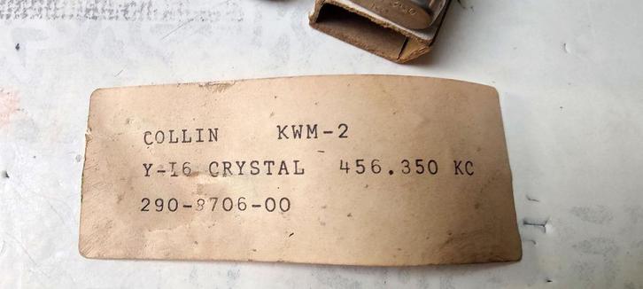 Kristal voor Collins KWM-2, Telecommunicatie, Zenders en Ontvangers, Nieuw, Zender en Ontvanger, Ophalen