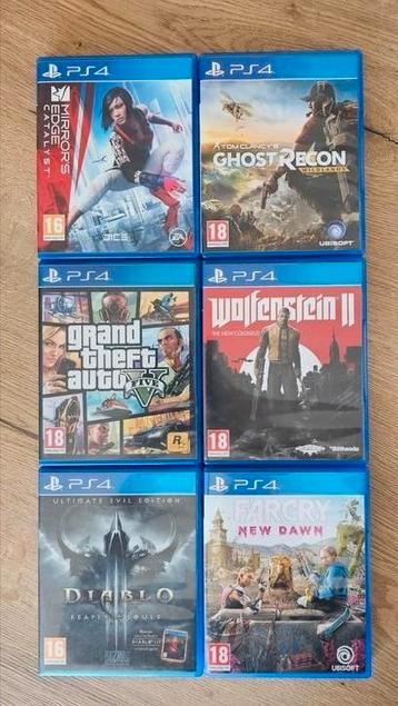 6 ps4 games beschikbaar voor biedingen