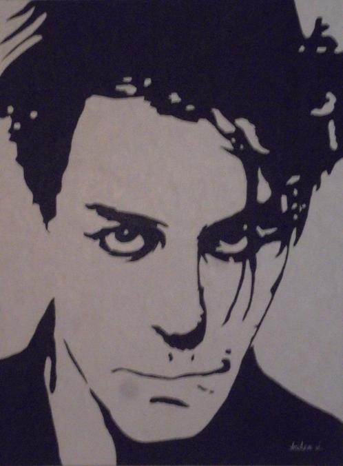 olieschilderij portret Rammstein (60x80), Antiek en Kunst, Kunst | Schilderijen | Modern, Ophalen of Verzenden