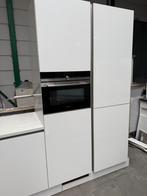 Complete Hoogglans Witte Hoekkeuken Greeploos + GEDEMONTEERD, Wit, Hoekkeuken, Ophalen of Verzenden, Greeploos