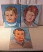 3 geschilderde Werken van Mensen - Boon - 40x30, Antiek en Kunst, Ophalen of Verzenden