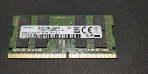 Samsung 16GB DDR4 PC4-21300 2666MHz 260 PIN SODIMM, Computers en Software, RAM geheugen, Zo goed als nieuw, Laptop, 16 GB, DDR4