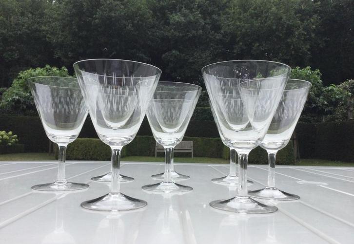 Set van 8 Kristallen glazen 8€/set, Antiek en Kunst, Antiek | Glaswerk en Kristal, Ophalen