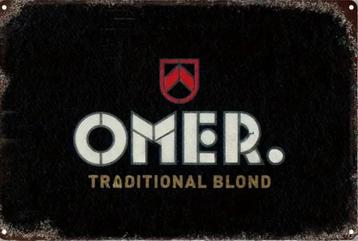 Reclamebord vintage Omer blond - mancave poolhouse nieuw beschikbaar voor biedingen