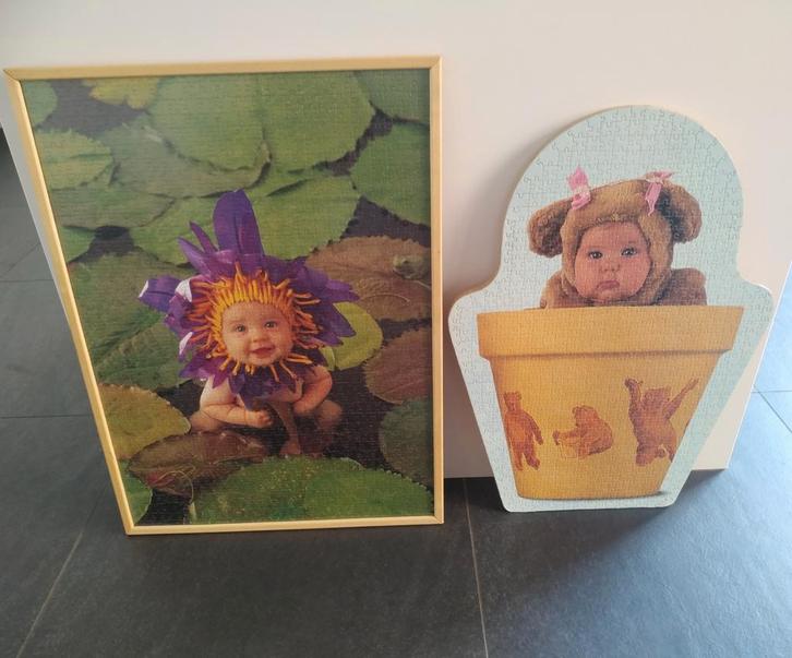 Uniek! Ingekaderde puzzels Anne Geddes, Maison & Meubles, Accessoires pour la Maison | Décorations murale, Comme neuf, Enlèvement