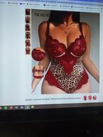 body dentelle rouge et rose fushia léopard, SHEIN, Ophalen of Verzenden, Rood, Body of Korset