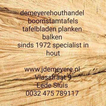 Wandplanken badkamer Keuken bartafel boomstamtafels tafelbla