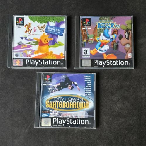 3x PlayStation 1 Spellen, Games en Spelcomputers, Games | Sony PlayStation 1, Gebruikt, Overige genres, 2 spelers, Vanaf 3 jaar