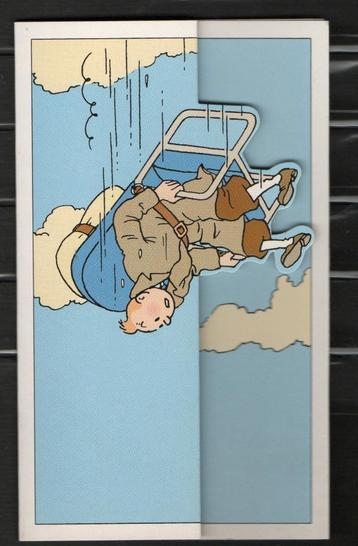 Carte postale : Hergé : Tintin - BASF - Système pop up beschikbaar voor biedingen