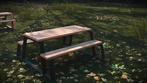 Picknicktafels Douglas met Stalen voet, Tuin en Terras, Ophalen, Nieuw, Hout