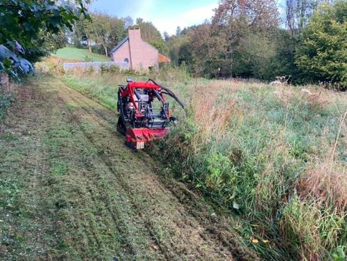 Gyrobroyage hautes herbes, terrain en friche, Tuin en Terras, Bosmaaiers, Zo goed als nieuw, Benzine, Ophalen