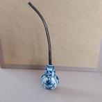 Antique Chinese porcelain opium pipe snuff bottle 19th, Ophalen of Verzenden