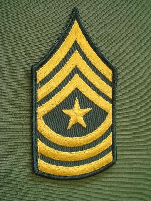 US ARMY # 19 - SERGEANT MAJOR (1 ex), Collections, Objets militaires | Général, Armée de terre, Enlèvement ou Envoi
