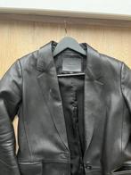 Massimo Dutti Leren Blazer, Kleding | Dames, Maat 38/40 (M), Massimo Dutti, Zwart, Ophalen of Verzenden