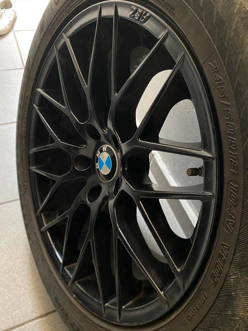Te koop: 4 BMW velgen met winterbanden – 245/50 R18 Yokohama, Auto-onderdelen, Banden en Velgen, Band(en), Winterbanden, 18 inch