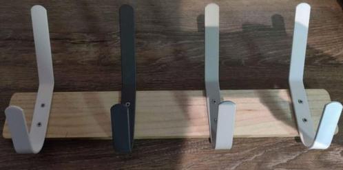 Moderne Houten Kapstok met 4 Haken, Huis en Inrichting, Woonaccessoires | Kapstokken, Gebruikt, Wandkapstok, Minder dan 100 cm