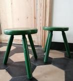 2 vintage krukken groen  SETprijs, plantenstaanders, Antiek en Kunst, Curiosa en Brocante, Ophalen