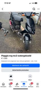 Piaggio nrg mc3 watergekoeld, Fietsen en Brommers, Ophalen, Zo goed als nieuw, NRG