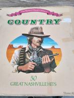 lp country 50 great nashville hits, Ophalen of Verzenden, Gebruikt