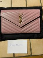 YSL wallet on chain medium poudre rose, Ophalen of Verzenden, Nieuw, Roze, Leer