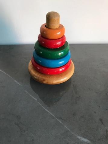 houten stapelringen - stapeltoren beschikbaar voor biedingen