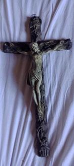 Crucifix ancien en pierre 25x50x6, Enlèvement ou Envoi