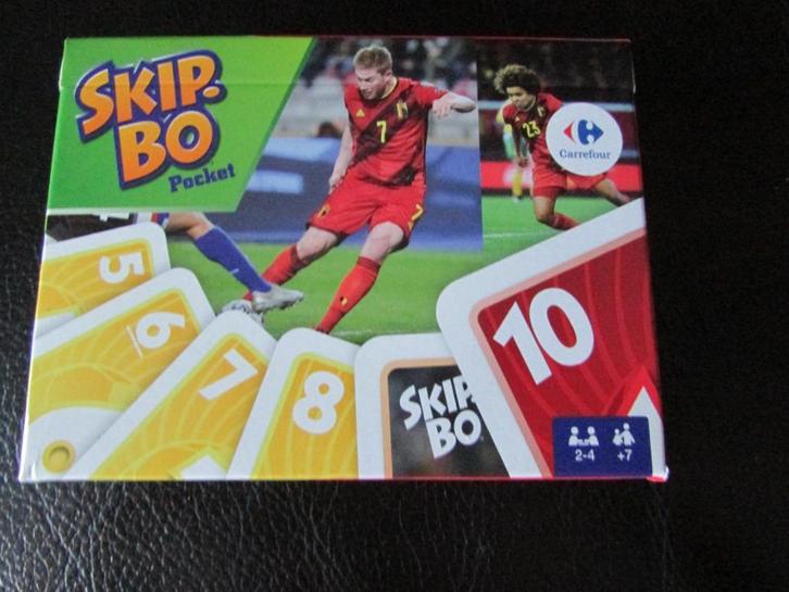 Rode Duivels Skip-bo pocket gezelschapsspel vanaf 7 jaar, Hobby en Vrije tijd, Gezelschapsspellen | Bordspellen, Nieuw, Een of twee spelers
