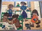 Retro puzzel jaklien, Kinderen en Baby's, Speelgoed | Kinderpuzzels, Van hout, 4 tot 6 jaar, Gebruikt, Meer dan 50 stukjes