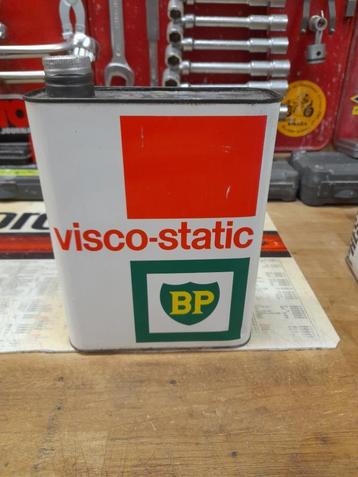 Oud BP Visco Static lege oliekan beschikbaar voor biedingen