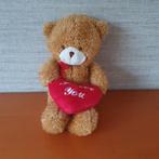 Teddybeer met hart “I Love You” – 23 cm – Zo goed als nieuw, Ophalen of Verzenden, Zo goed als nieuw, Beer