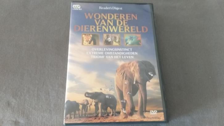 3 DVD's De wonderen van de dierenwereld, Cd's en Dvd's, Dvd's | Overige Dvd's, Zo goed als nieuw, Alle leeftijden, Ophalen of Verzenden