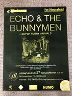 Poster Echo & The Bunnymen in AB Brussel, Comme neuf, Enlèvement ou Envoi