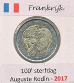 2 Euro 2017 Frankrijk Auguste Rodin, Postzegels en Munten, Munten | Europa | Euromunten, Ophalen of Verzenden, Frankrijk, 2 euro