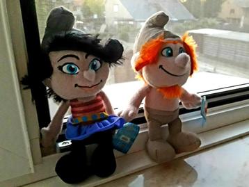 ② De Smurfen The smurfs Hackus en Vexy Smurfin peluche plush n ...