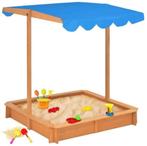 Zandbak met verstelbaar dak 120 x 120cm, Kinderen en Baby's, Speelgoed | Buiten | Zandbakken, Nieuw, Ophalen